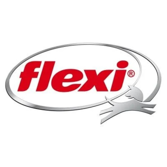 Lesa retractabila cu fir Flexi Fun M Rosu